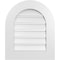 Ekena Millwork Round Top Surface Mount PVC Gable Vent: Functional, w/ 3-1/2"W x 1"P Standard Frame, 20"W x 24"H GVPRT20X2401SF - alternate 1